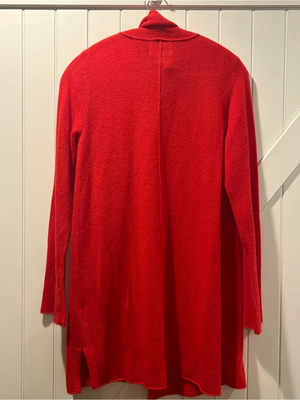 Cynthia Rowley 100% Cashmere 2-Ply Cherry Red Cardigan Sweater Medium